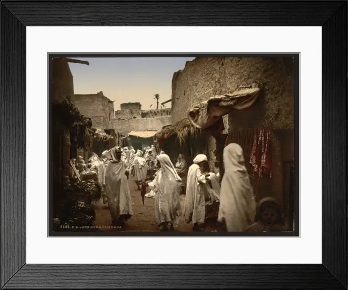 Framed Print : A street, Sidi Okba, Algeria Framed Print : A street, Sidi Okba, Algeria