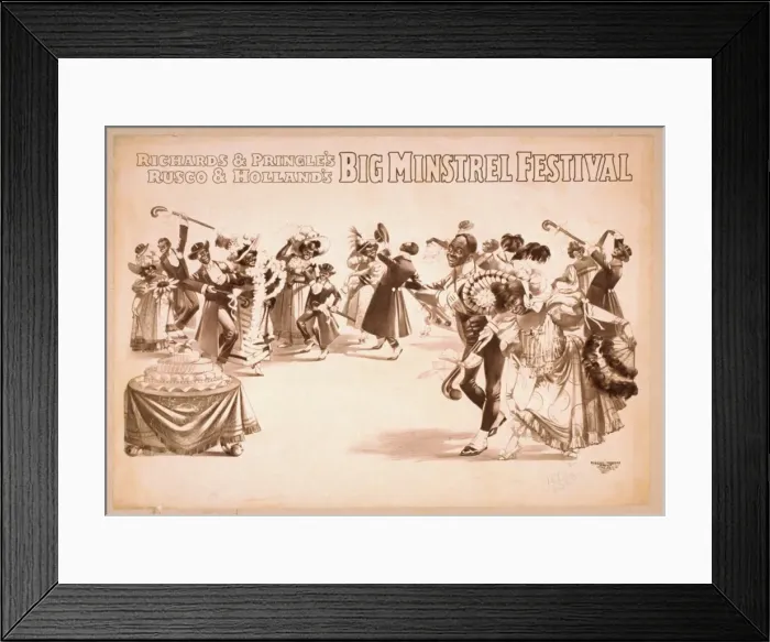 Framed Print : Richards & Pringles, Rusco & Hollands Big Minstrel Festiva Framed Print : Richards & Pringles, Rusco & Hollands Big Minstrel Festiva