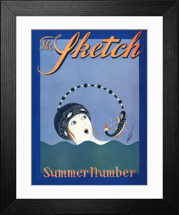 Framed Print : The Sketch Summer Number front cover 1934 Framed Print : The Sketch Summer Number front cover 1934
