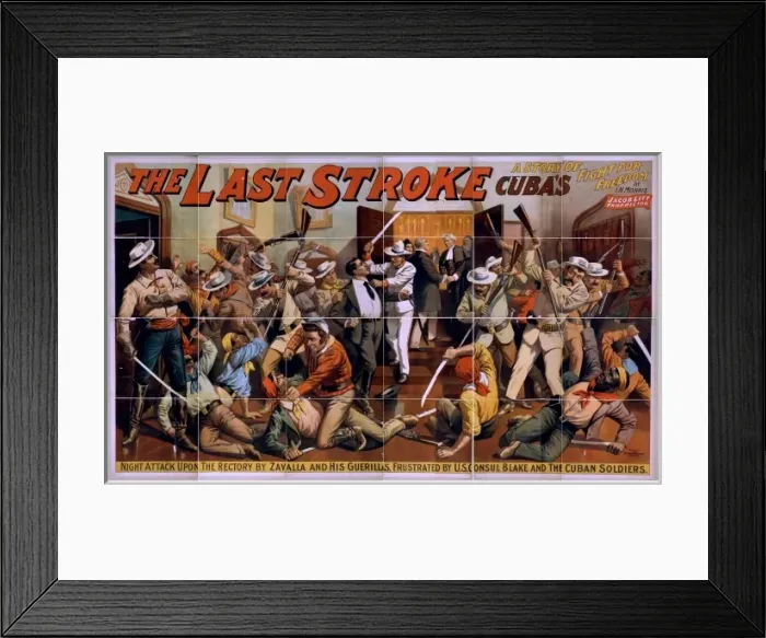 Framed Print : The last stroke a story of Cubas fight for freedom : by IN Framed Print : The last stroke a story of Cubas fight for freedom : by IN