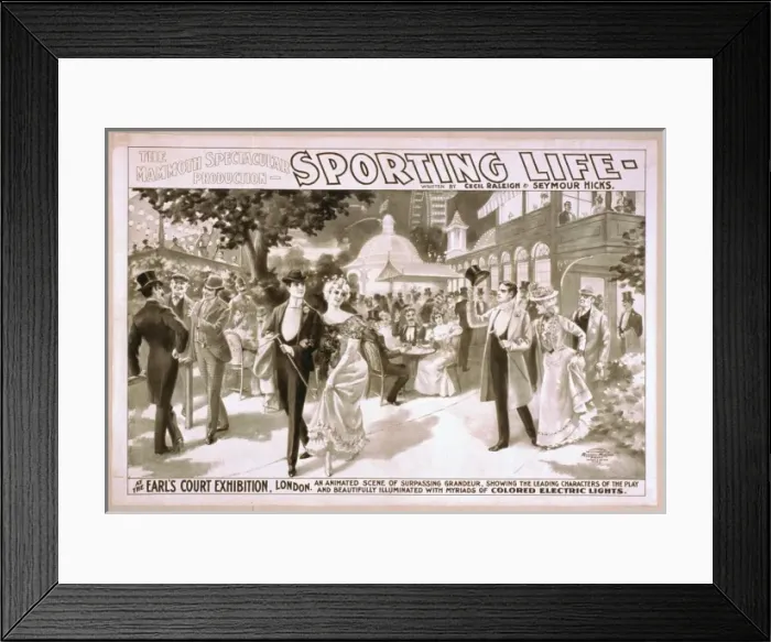 Framed Print : The mammoth spectacular production, Sporting life written by Framed Print : The mammoth spectacular production, Sporting life written by