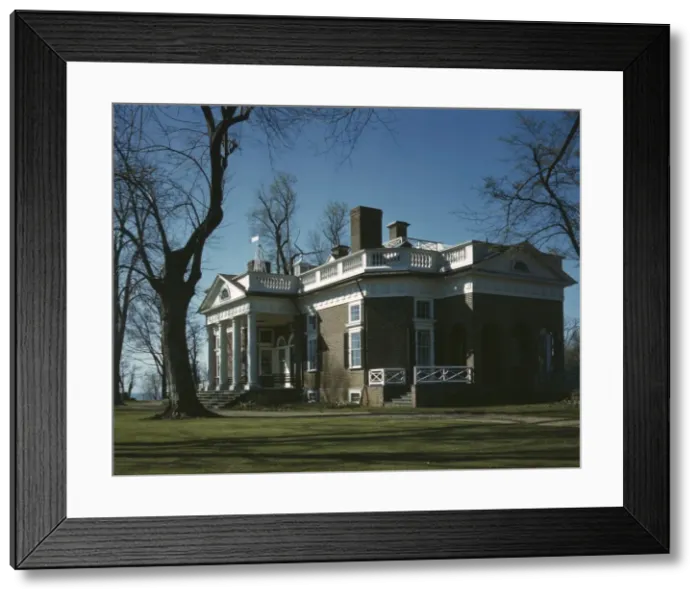 Framed Print : Monticello, home of Thomas Jefferson, Charlottesville, Va Framed Print : Monticello, home of Thomas Jefferson, Charlottesville, Va