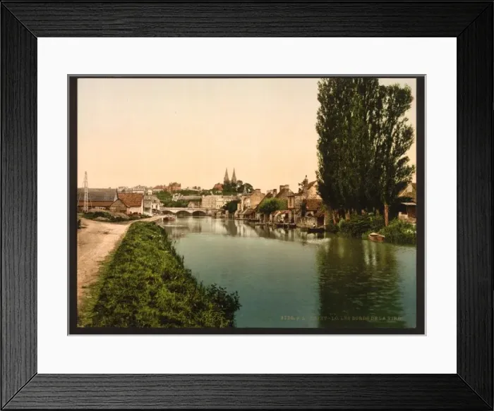 Framed Print : Banks of the Vire, St. Lo, France Framed Print : Banks of the Vire, St. Lo, France