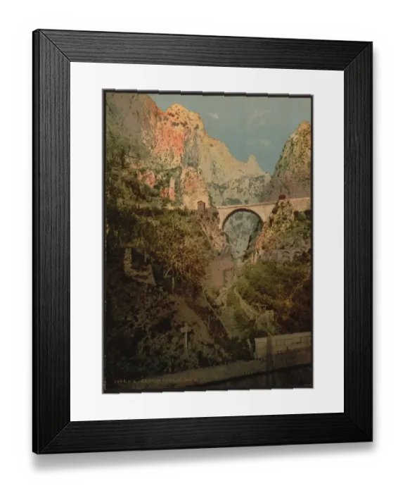 Framed Print : Bridge, St. Louis, Mentone, Riviera Framed Print : Bridge, St. Louis, Mentone, Riviera