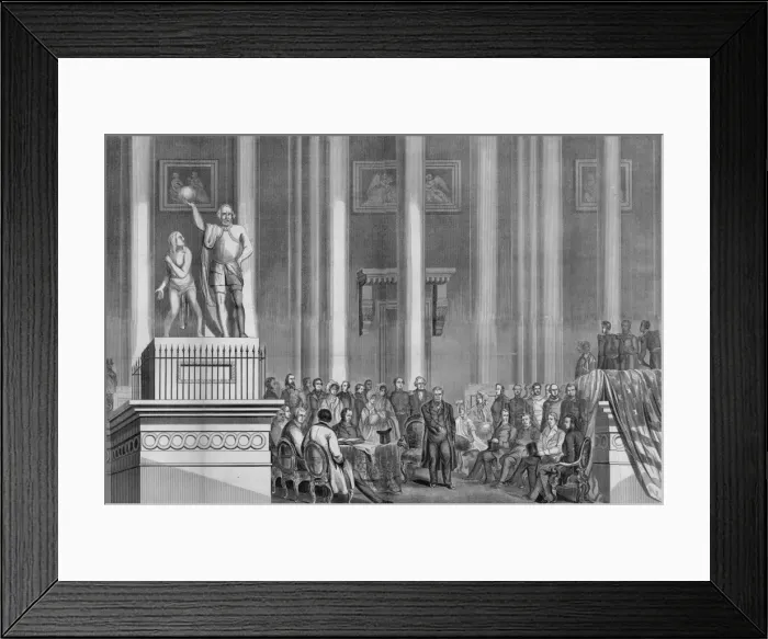 Framed Print : The inauguration of Gen. Zachary Taylor--Dedicated to the Va Framed Print : The inauguration of Gen. Zachary Taylor--Dedicated to the Va
