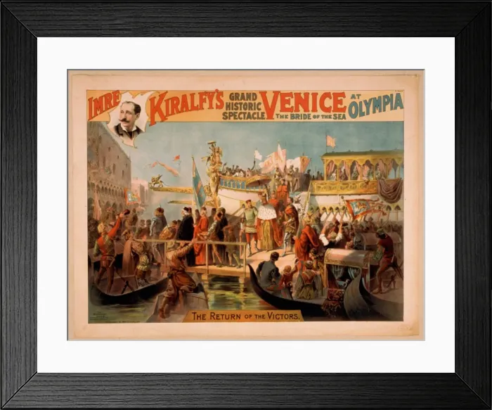 Framed Print : Imre Kiralfys grand historic spectacle, Venice, the bride o Framed Print : Imre Kiralfys grand historic spectacle, Venice, the bride o