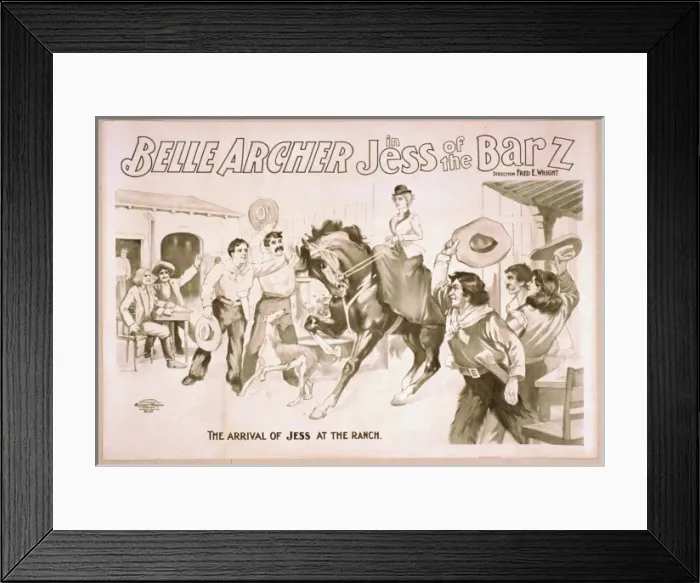 Framed Print : Belle Archer in Jess of the Bar Z Framed Print : Belle Archer in Jess of the Bar Z