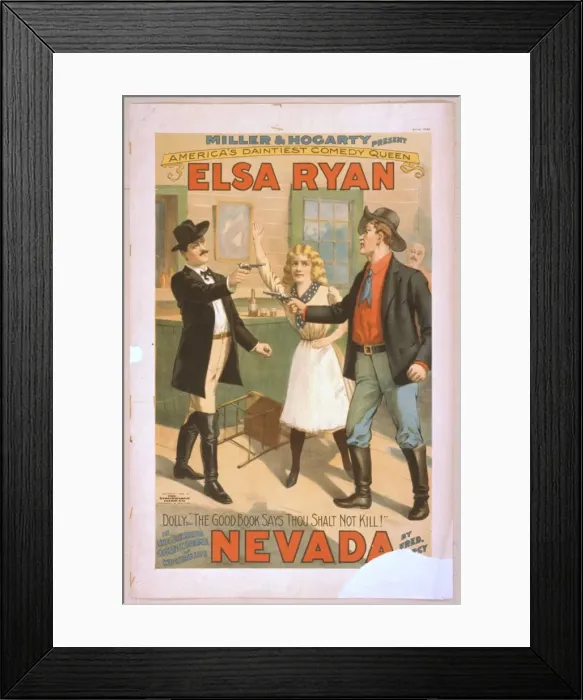 Framed Print : Miller & Hogarty present Americas daintiest comedy queen, E Framed Print : Miller & Hogarty present Americas daintiest comedy queen, E