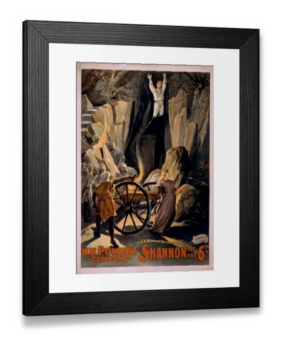 Framed Print : WH Powers Company in EE Kidders dramatic comedy, Shannon o Framed Print : WH Powers Company in EE Kidders dramatic comedy, Shannon o