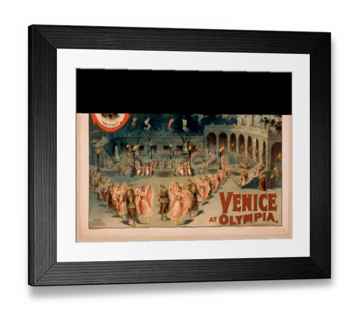 Framed Print : Imre Kiralfys superb spectacle, Venice at Olympia Framed Print : Imre Kiralfys superb spectacle, Venice at Olympia