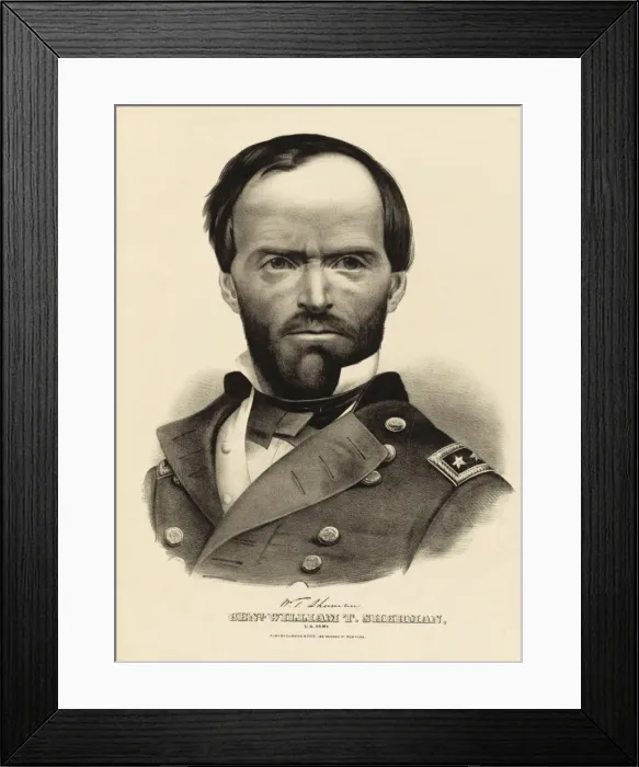 Framed Print : General William T. Sherman Framed Print : General William T. Sherman