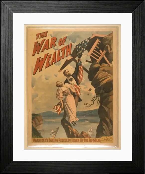 Framed Print : The war of wealth Framed Print : The war of wealth