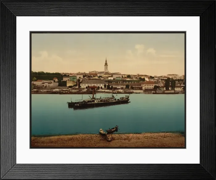 Framed Print : The landing-place near cathedral, Belgrade, Servia Framed Print : The landing-place near cathedral, Belgrade, Servia
