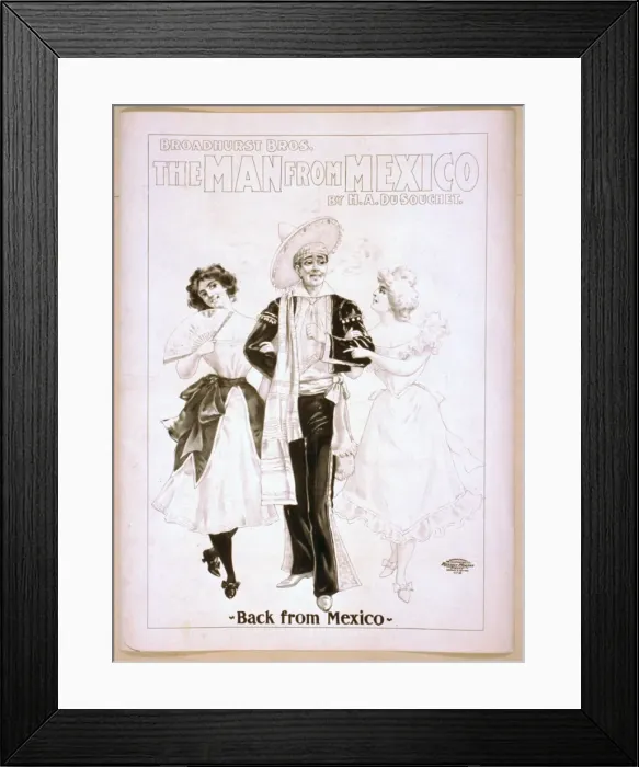 Framed Print : Broadhurst Bros. The man from Mexico by HA DuSouchet Framed Print : Broadhurst Bros. The man from Mexico by HA DuSouchet