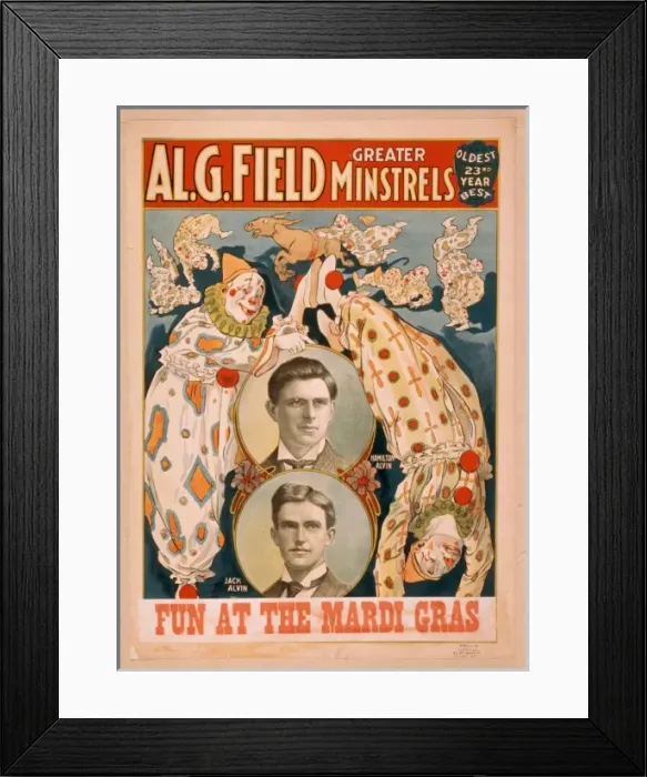 Framed Print : Al. G. Field Greater Minstrels oldest 23rd year, best Framed Print : Al. G. Field Greater Minstrels oldest 23rd year, best