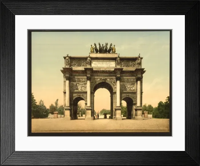 Framed Print : Arc de Triomphe, du Carrousel, Paris, France Framed Print : Arc de Triomphe, du Carrousel, Paris, France