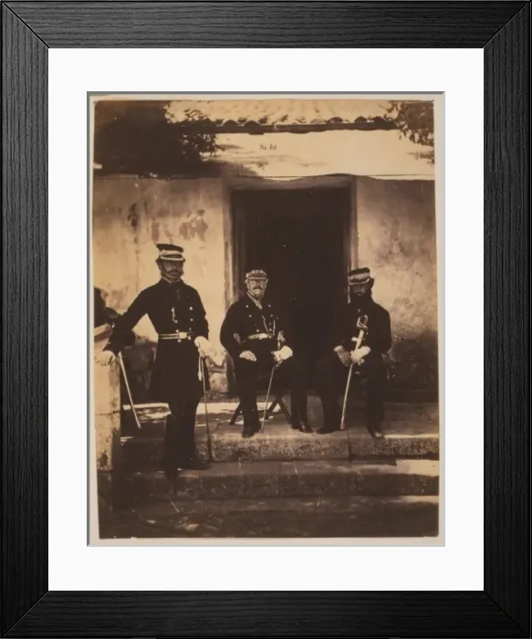 Framed Print : Brigadier General Lockyer & two of his staff Framed Print : Brigadier General Lockyer & two of his staff