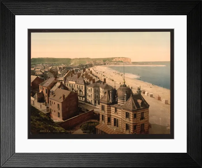 Framed Print : General view, Treport, France Framed Print : General view, Treport, France