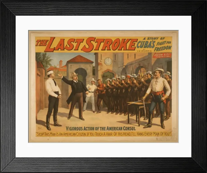 Framed Print : The last stroke a story of Cubas fight for freedom : by IN Framed Print : The last stroke a story of Cubas fight for freedom : by IN