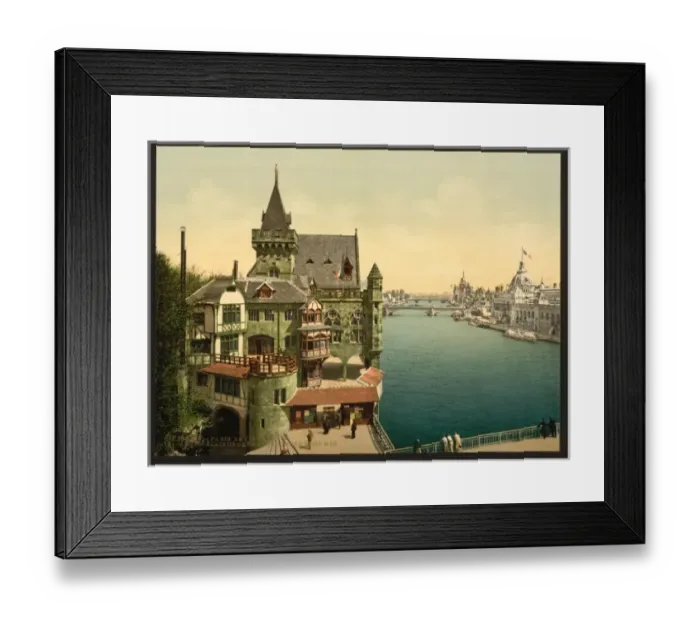 Framed Print : Ancient Paris and perspective of the bridges, showing Army a Framed Print : Ancient Paris and perspective of the bridges, showing Army a