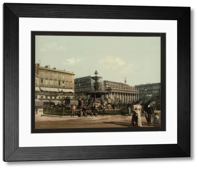 Framed Print : Place Tourny and fountain, Bordeaux, France Framed Print : Place Tourny and fountain, Bordeaux, France
