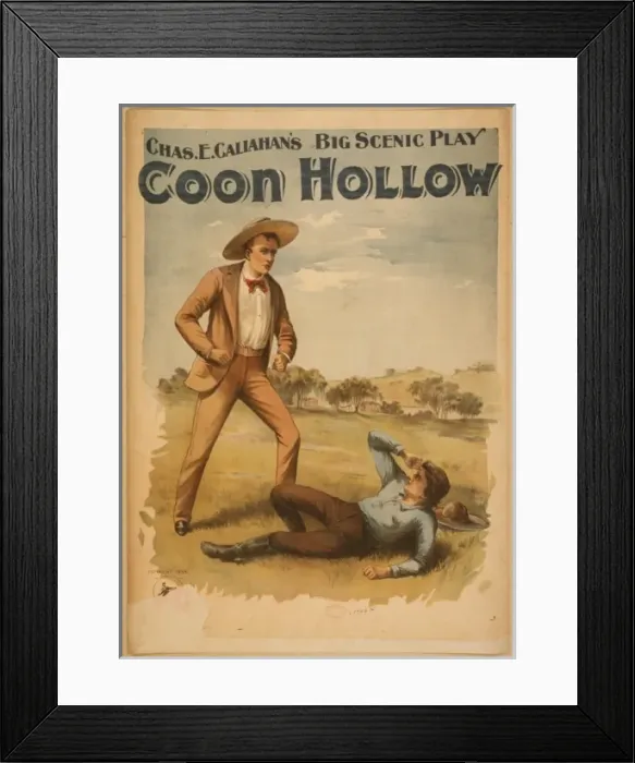 Framed Print : Coon Hollow Chas. E. Callahans big scenic play Framed Print : Coon Hollow Chas. E. Callahans big scenic play