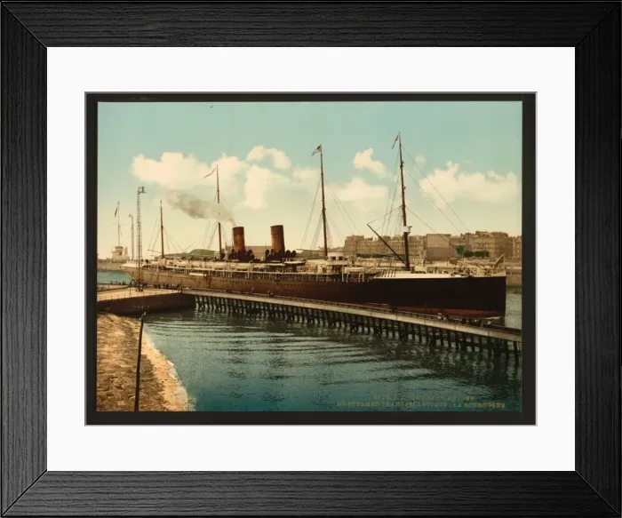 Framed Print : La Boulogne, entering Havre, Havre, France Framed Print : La Boulogne, entering Havre, Havre, France