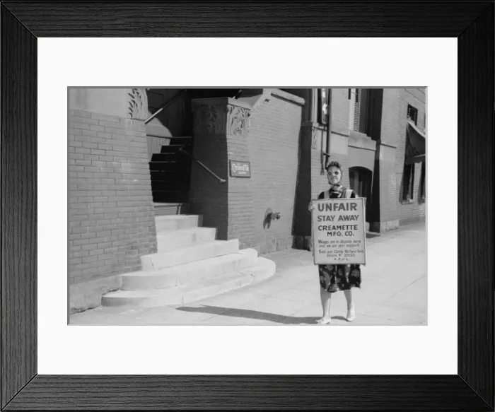 Framed Print : Picketing, Minneapolis, Minnesota Framed Print : Picketing, Minneapolis, Minnesota