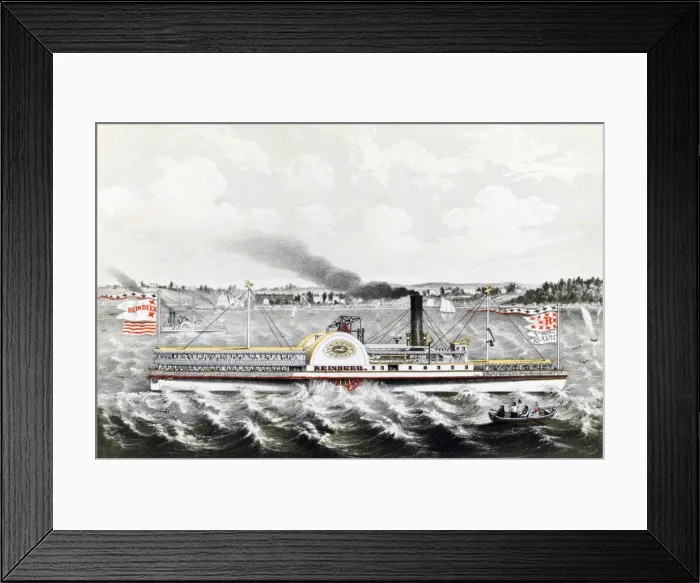 Framed Print : Reindeer Polka. Paddlesteamer boat Framed Print : Reindeer Polka. Paddlesteamer boat