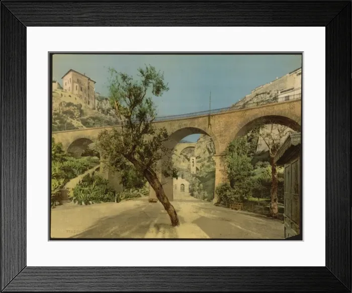 Framed Print : Railroad viaduct, ravine, Saint Devote, Monte Carlo, Riviera Framed Print : Railroad viaduct, ravine, Saint Devote, Monte Carlo, Riviera