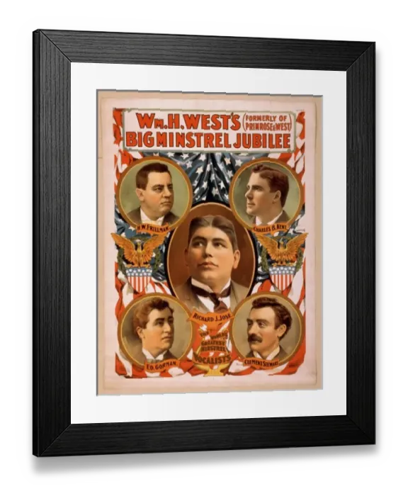 Framed Print : Wm. H. Wests Big Minstrel Jubilee (formerly of Primrose & W Framed Print : Wm. H. Wests Big Minstrel Jubilee (formerly of Primrose & W