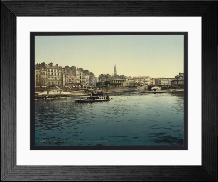 Framed Print : Panorama and bourse from La Gloirette (i. e. Gloriette), Nan Framed Print : Panorama and bourse from La Gloirette (i. e. Gloriette), Nan