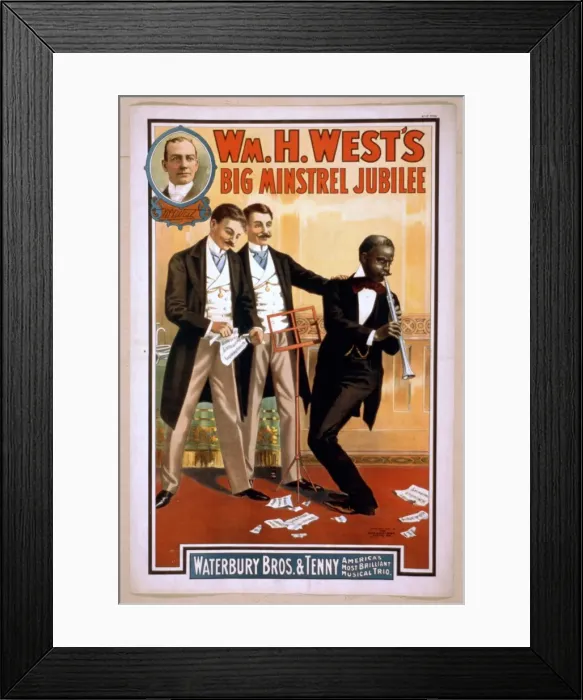 Framed Print : Wm. H. Wests Big Minstrel Jubilee Framed Print : Wm. H. Wests Big Minstrel Jubilee
