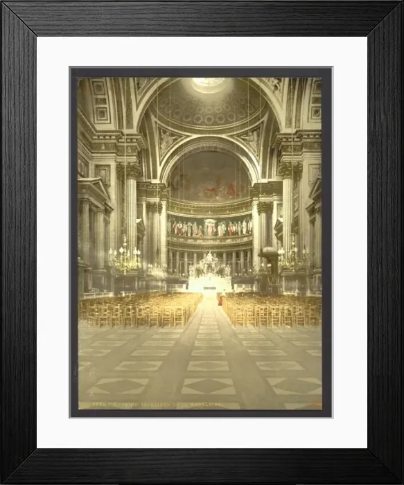 Framed Print : The Madeleine, interior, Paris, France Framed Print : The Madeleine, interior, Paris, France