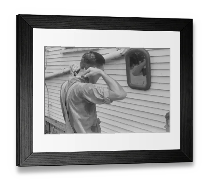 Framed Print : Getting ready for dinner during wheat harvest, central Ohio Framed Print : Getting ready for dinner during wheat harvest, central Ohio