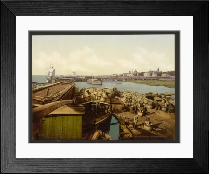 Framed Print : Loading codfish, Archangel, Kola Peninsula, Russia Framed Print : Loading codfish, Archangel, Kola Peninsula, Russia