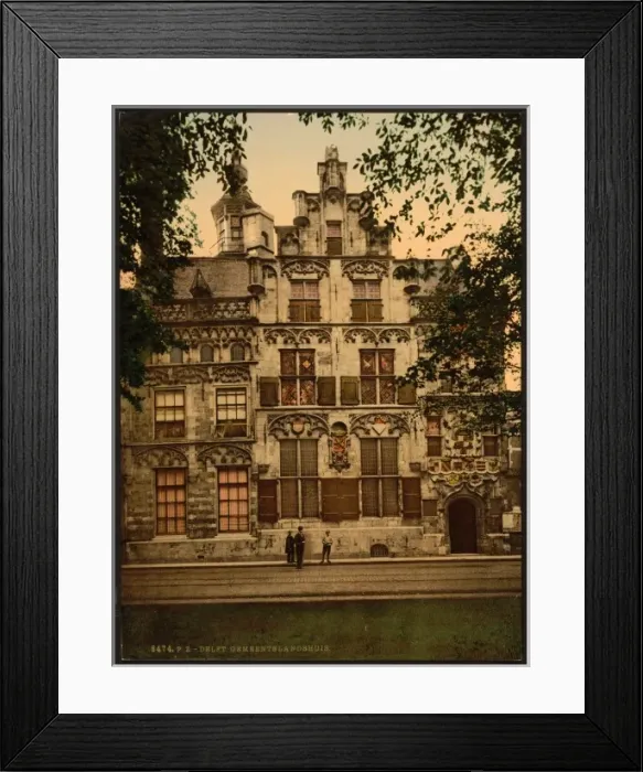 Framed Print : Gemeenlandshuis, Delft, Holland Framed Print : Gemeenlandshuis, Delft, Holland