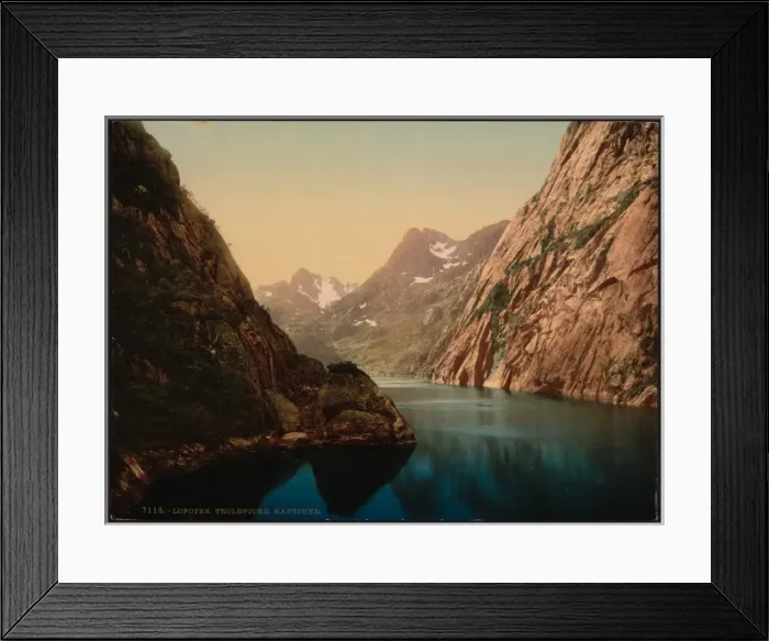 Framed Print : Troldfjord (i. e. Trollfjord), Raftsund, Lofoten, Norway Framed Print : Troldfjord (i. e. Trollfjord), Raftsund, Lofoten, Norway