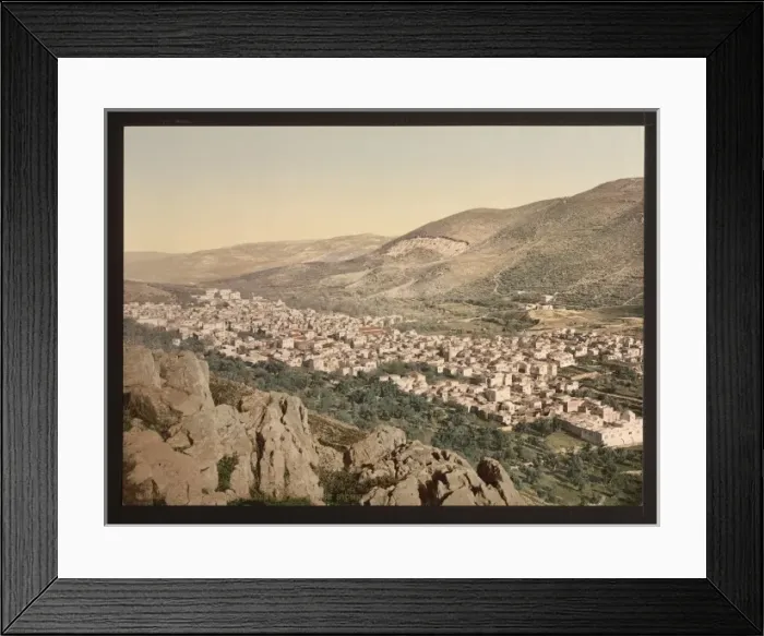 Framed Print : The vale of Napulus, (i. e. Nablus), Holy Land Framed Print : The vale of Napulus, (i. e. Nablus), Holy Land