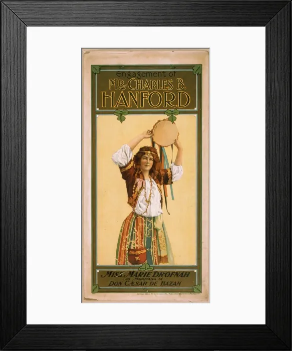 Framed Print : Miss Marie Drofnah as Mariatana in Don Caesar de Bazan Framed Print : Miss Marie Drofnah as Mariatana in Don Caesar de Bazan