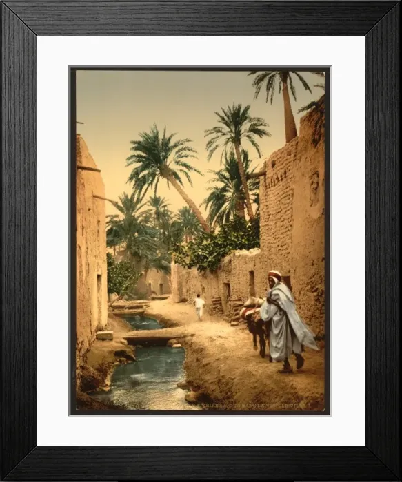 Framed Print : Street in the old town, I, Biskra, Algeria Framed Print : Street in the old town, I, Biskra, Algeria