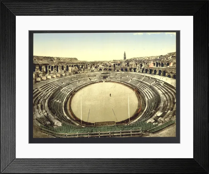 Framed Print : The arena, interior, Nimes, France Framed Print : The arena, interior, Nimes, France