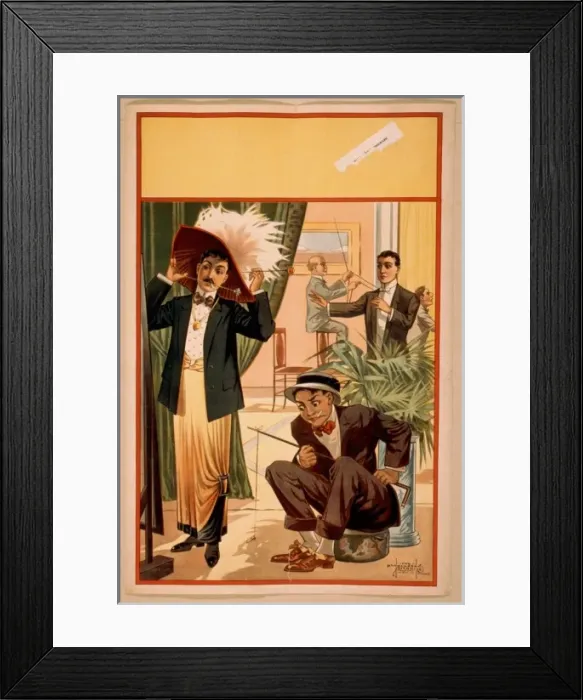 Framed Print : Hypnotist directing group of people to do unusual things: ma Framed Print : Hypnotist directing group of people to do unusual things: ma