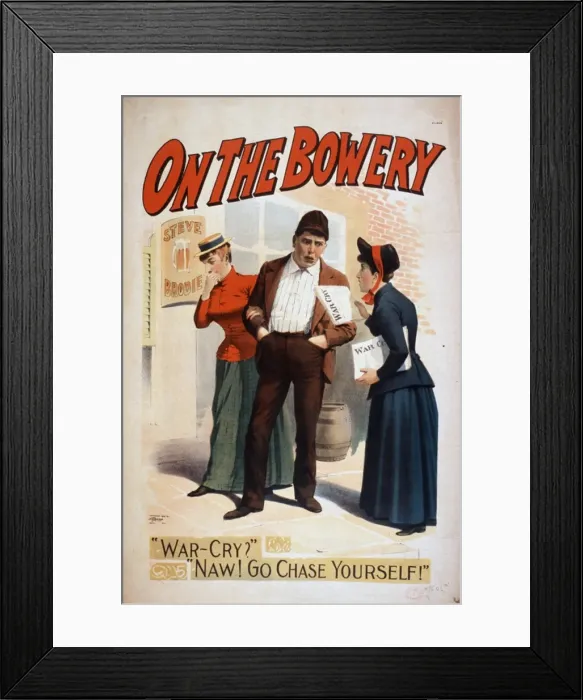 Framed Print : On the Bowery Framed Print : On the Bowery