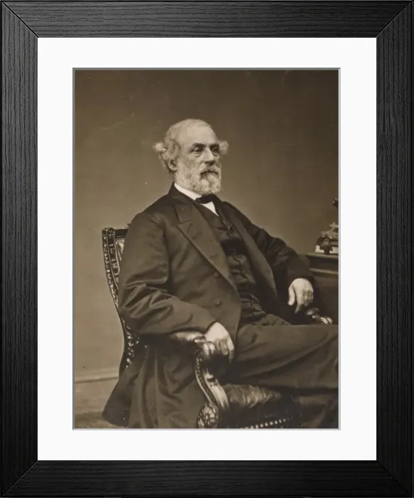 Framed Print : Robert Edward Lee, three-quarter length portrait, seated, fa Framed Print : Robert Edward Lee, three-quarter length portrait, seated, fa