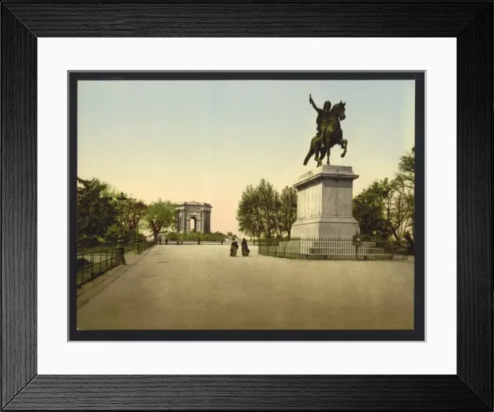 Framed Print : The Jardin du Peyron, (i. e. Peyrou), Louis XVIs (i. e. Lou Framed Print : The Jardin du Peyron, (i. e. Peyrou), Louis XVIs (i. e. Lou