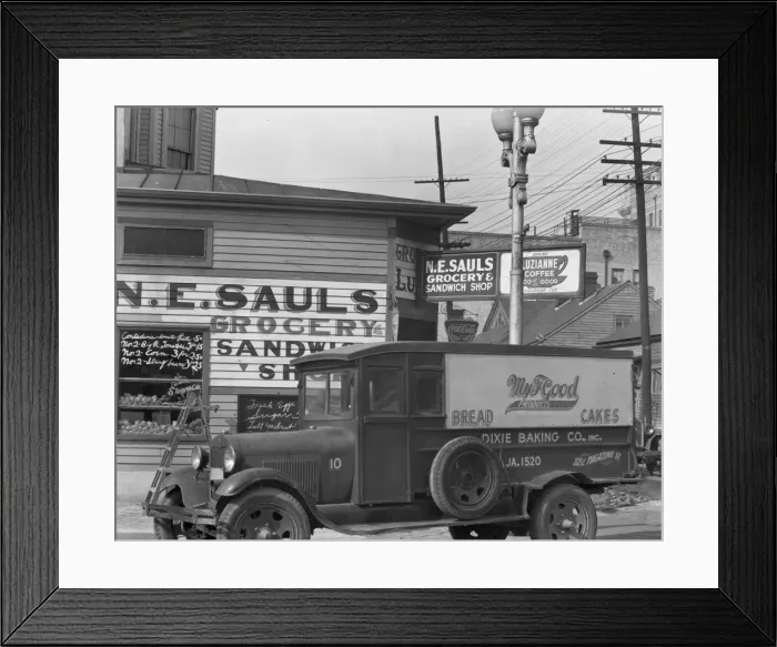 Framed Print : New Orleans street corner. Louisiana Framed Print : New Orleans street corner. Louisiana