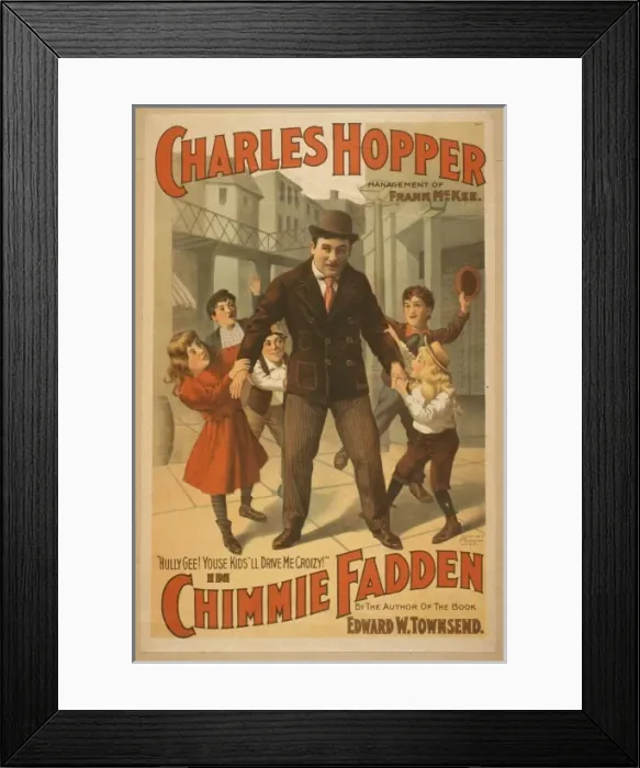 Framed Print : Charles Hopper in Chimmie Fadden by the author of the book Framed Print : Charles Hopper in Chimmie Fadden by the author of the book