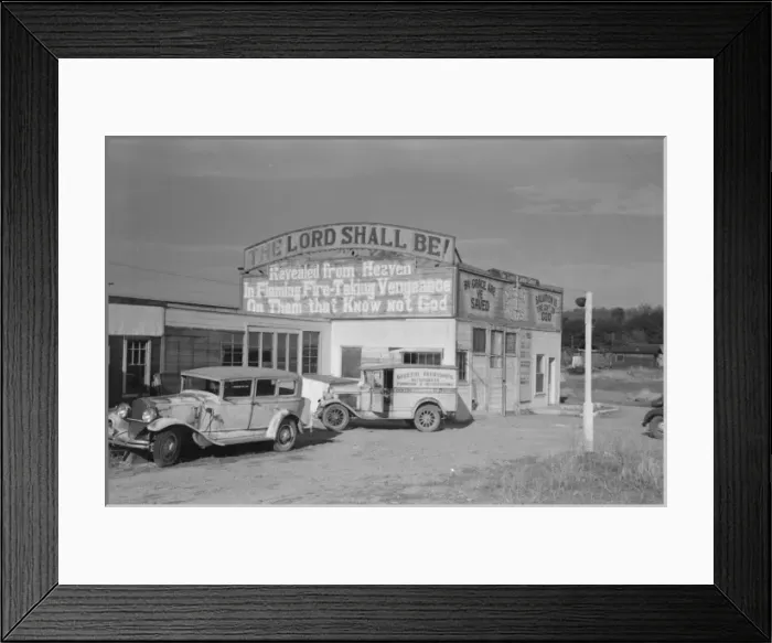Framed Print : Building on a main highway in Tehama County, California Framed Print : Building on a main highway in Tehama County, California