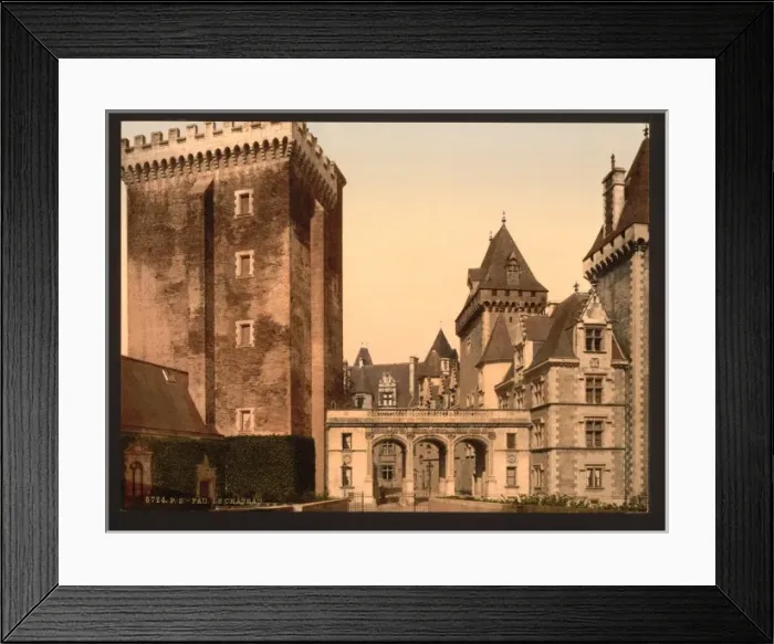 Framed Print : The castle from east front, Pau, Pyrenees, France Framed Print : The castle from east front, Pau, Pyrenees, France